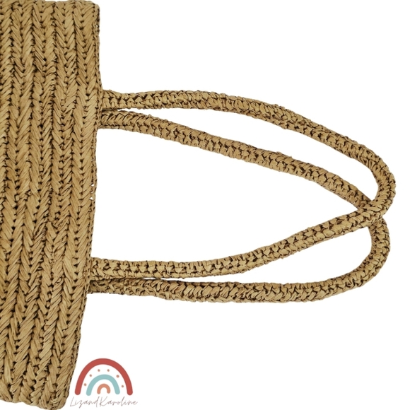 New! J. Crew Malta Handwoven Straw Bucket Tote NWOT - Picture 11 of 15